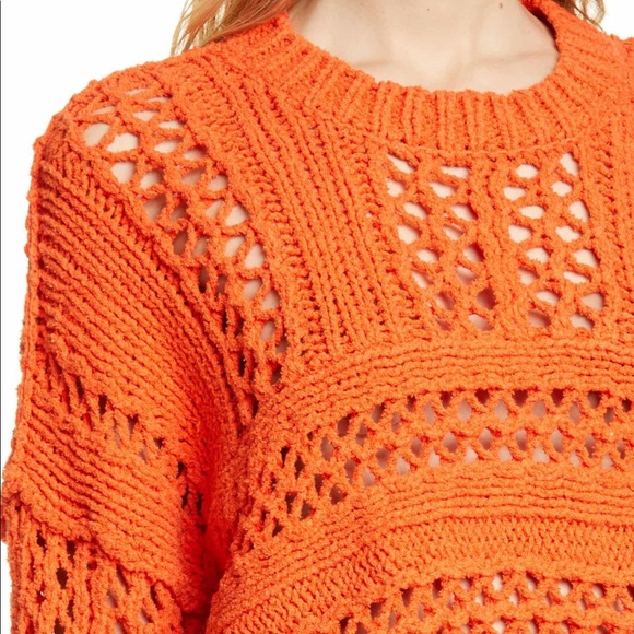 Free People Higher Love Crochet Sweater small - Picture 3 of 6